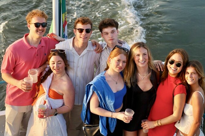 Lisbon: Sunset on board with music & drinks - From Cais Rocha Conde de Óbidos to the Riverfront: The Feel on Board