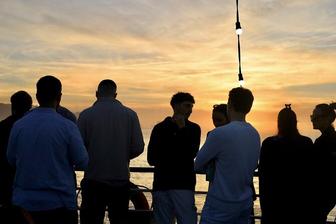 Lisbon: Sunset on board with music & drinks - Electricity Museum, MAAT, and the Modern Shoreline