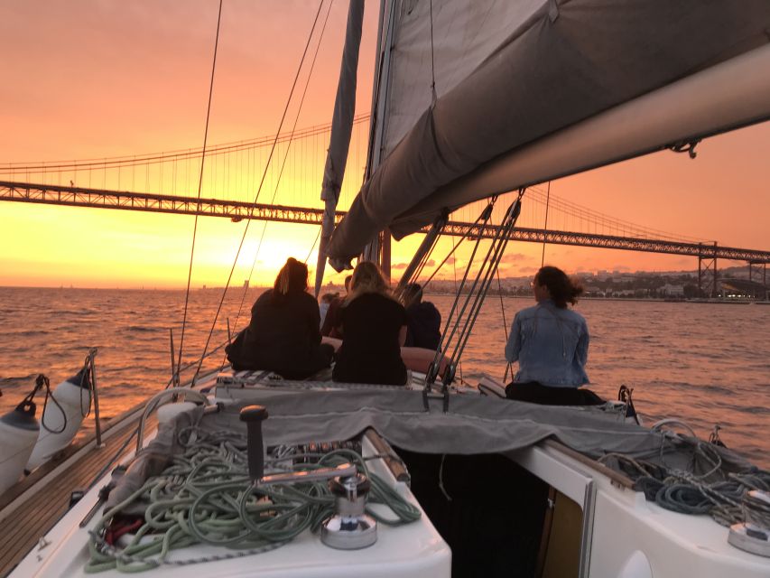 Lisbon Sunset Sailing – Small Group (max 10) Wine & History - Private sunset sailing for proposals and anniversaries