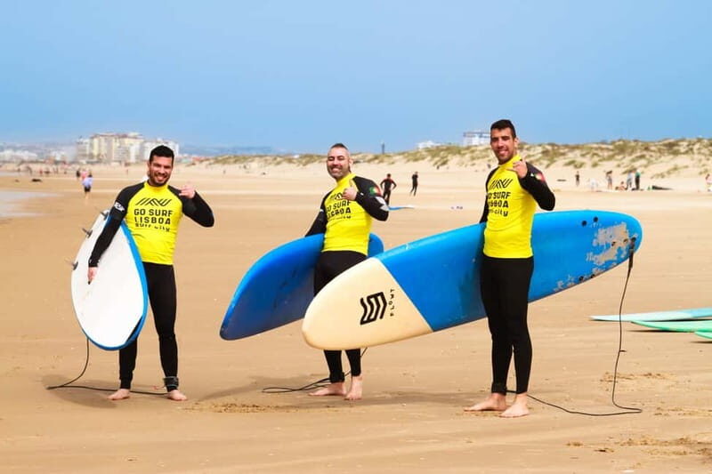 Lisbon: The Surf Instructor - surf lessons with transfer - Beach club vibes: where you can regroup