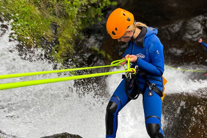 Madeira Canyoning - Beginner - Natural Slides, Water Flumes, and the Joy of Slick Rock
