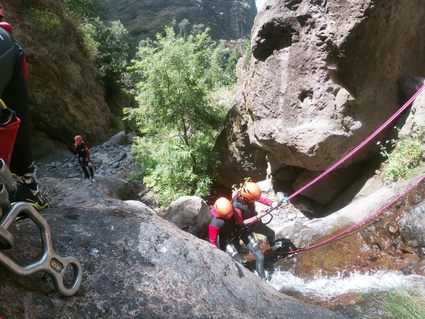 Madeira: Intermediate (Level 2) Canyoning Experience - The Main Event: 8 Waterfalls and an 18-Meter Longest Rappel