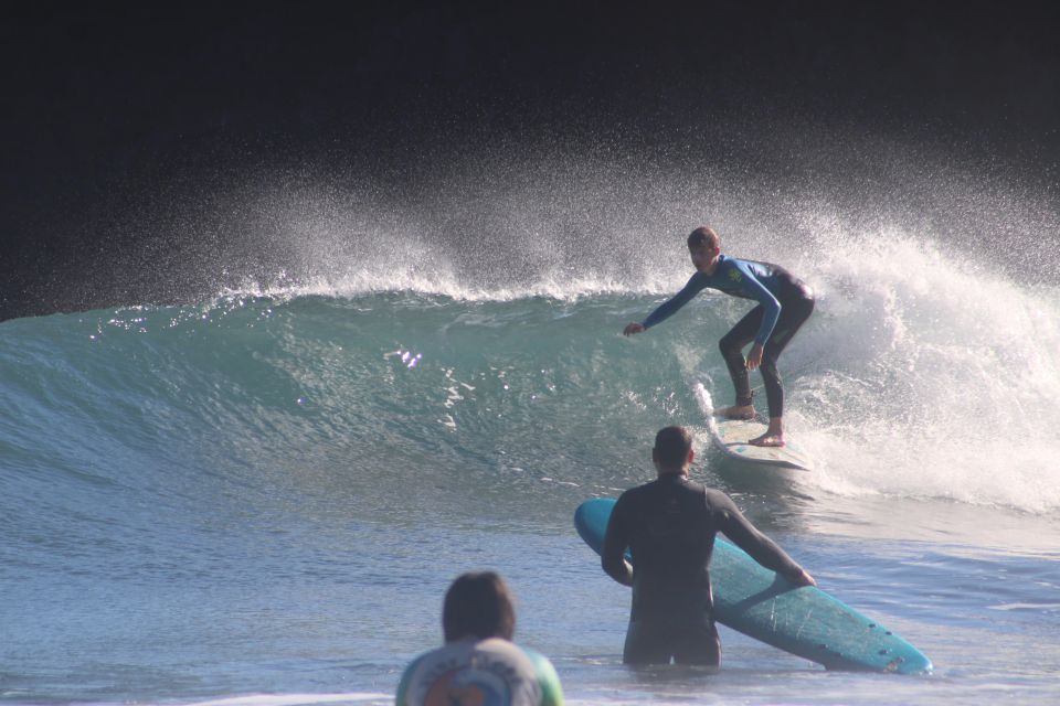 Madeira: surf lesson at Porto da Cruz - The wave hunting part: beach breaks, currents, and adapting on the day