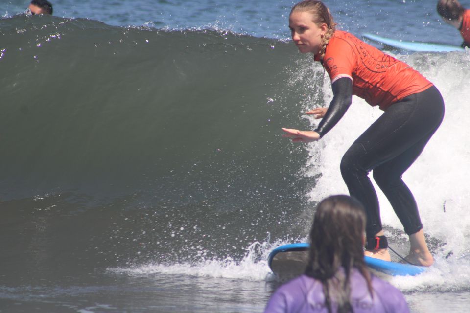 Madeira: surf lesson at Porto da Cruz - Coaching style that actually helps beginners stand