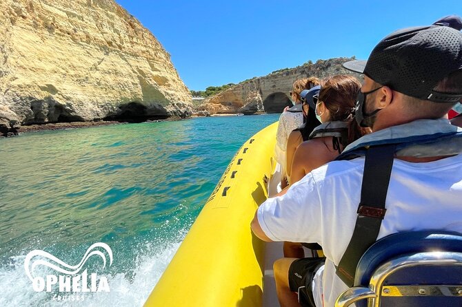 Magical Benagil Cave Cruise - Stop 2 and 3: Praia da Marinha and Praia Grande for real sea time