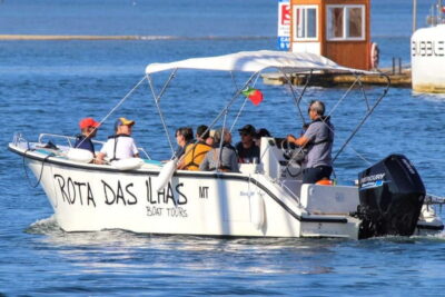 Olhão: Ria Formosa 3 Islands Guided Day Trip by Boat - The meeting point and first cruise: setting your bearings fast