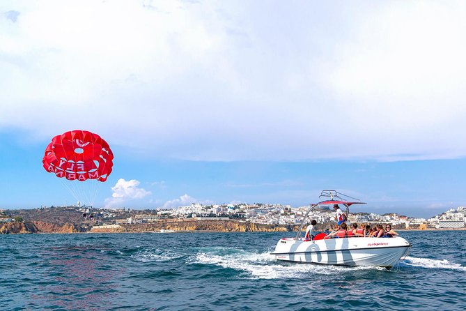 Parasailing from Albufeira Marina by Boat - The boat ride: part sightseeing, part real-world weather check