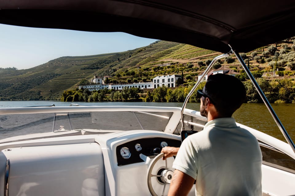 Pinhão: 1 Hour SUNSET Cruise with Sparkling Wine - The Douro from the river: terraced vineyards and historic estates in motion
