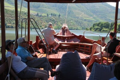 Pinhão: Private Rabelo Boat Tour along the River Douro - Passing under Gustave Eiffel’s iron bridge: the first wow moment
