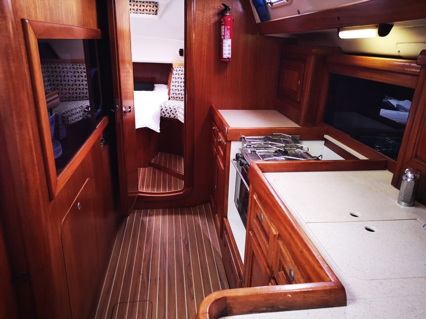 Ponta Delgada: Private Sailboat Cruise with Drinks & Snacks - Caloura anchoring stop: the swim, snorkel, and snack rhythm