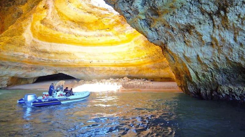 Portimão: Benagil Full Caves Tour with Meal at Allgarbe - Allgarbe meal after the boat: fish & curry plus serious value
