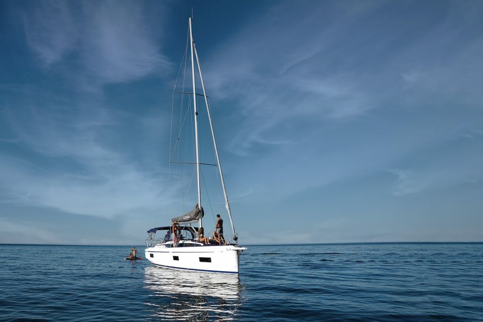 Portimao: Luxury Sail-Yacht Cruise with Sunset Option - Algarve Coast From the Water: Cliffs, Coves, and Dolphin Watching