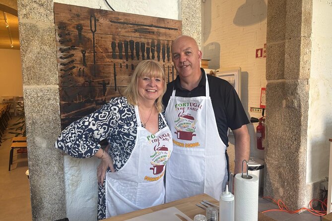 Porto Hands On Cooking Class-3 course-wine included-trained chef - Main course: Bacalhau à Brás or Açorda de camarão