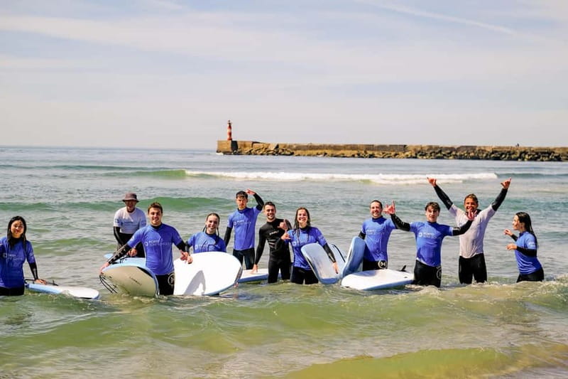 Porto: Surf Lessons with transfer at Porto Surf School - How they match your skill level to the beach choice
