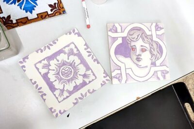 Porto Tile Painting Workshop in artist studio - Your studio “itinerary”: what happens from arrival to finish