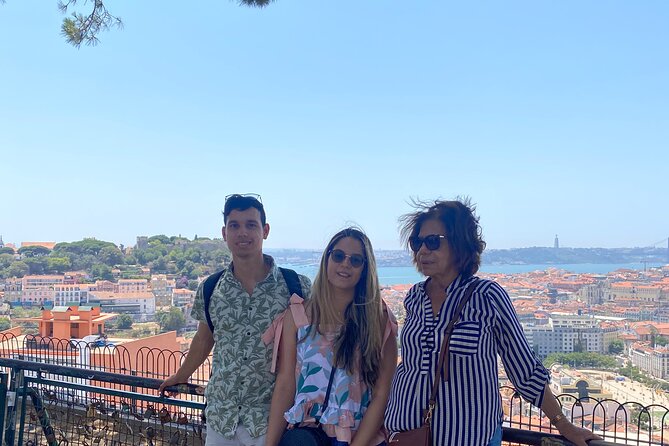Private 1H30 Tuk Tuk Tour in Lisbon City - Miradouro das Portas do Sol: the Alfama viewpoint that frames the cruise port