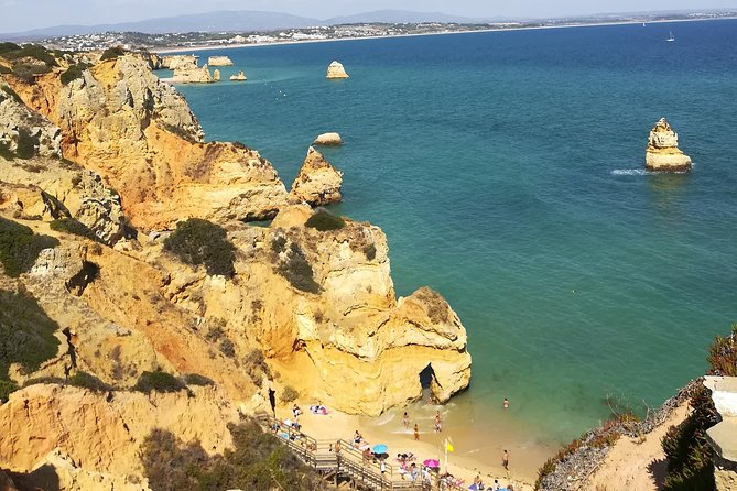 Private Algarve: Benagil Caves, Lagos Cliffs & Hidden Beaches - Algar Seco: rock sculpture coastlines and Boneca Cave photo time