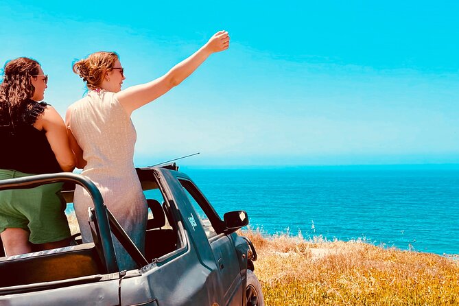 Private Jeep Tour from Lisbon – Arrábida, Sesimbra & Beach Picnic - Back toward Lisbon: Ponte 25 de Abril and Cristo Rei views