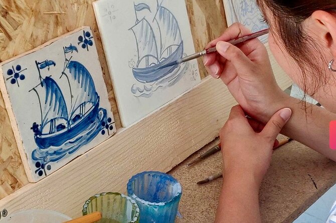 Private Lisbon Wine & Tile Painting Tour – Sesimbra & Traditions - Azeitão azulejos workshop: paint your own tile, then ship it home