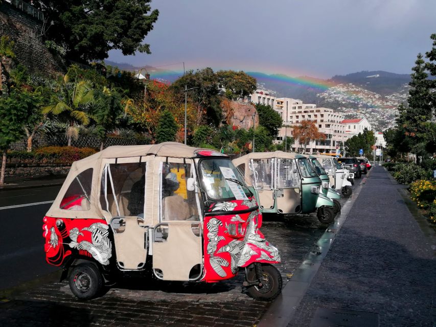 Private tour:Tuk Tuk Ride to Monte Funchal Toboggans - Climbing to Monte: Viewpoints and Monte’s Church Stop