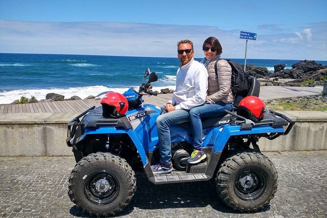 Quad /2pax – Off-road Excursion – Coast to Coast – Half Day - Stop 1: Ponta Delgada briefing, then gear up and go