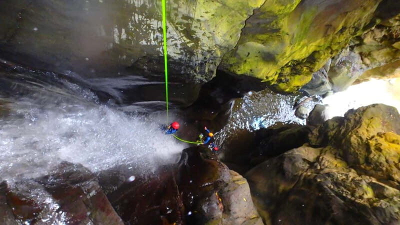 Sao Miguel: Ribeira dos Caldeiroes Canyoning Experience - 8-Meter Abseils, a ~5m Slide-Jump, and the Climb-Down Thrill