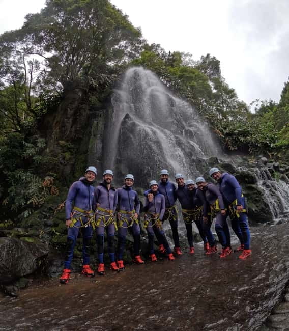 São Miguel: WaterPark Canyoning Ribeira dos Caldeirões - Safety that does not kill the fun