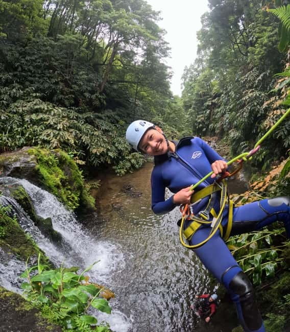 São Miguel: WaterPark Canyoning Ribeira dos Caldeirões - Getting started from the white van meet-up