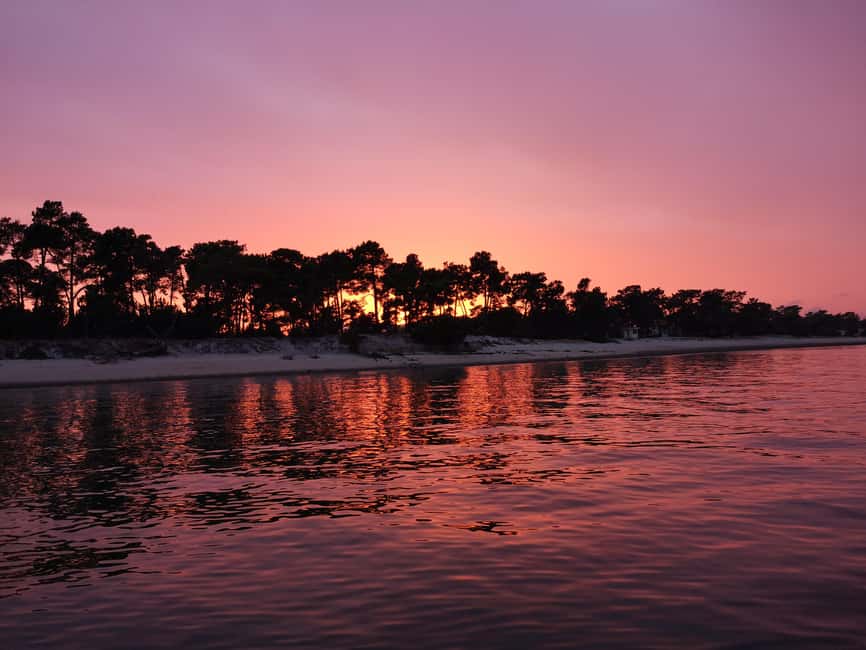 Setubal: Sunset On-Board - Sunset views over the Bay of Setúbal and the Arrábida Mountains