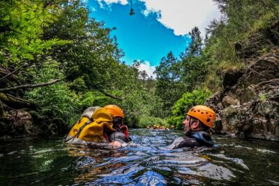 Soft Canyoning, river Ceira, Góis, Serra da Lousa, Coimbra - The Ceira River Route: Water Walks, Riparian Beauty, and a Waterfall Moment