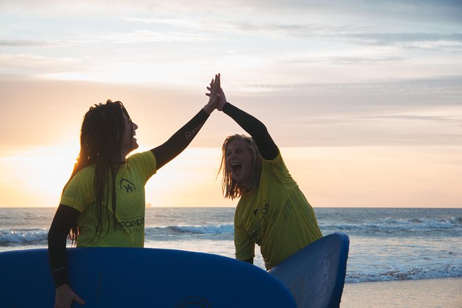 Surf Lesson on Praia de Carcavelos - The Carcavelos Surf School check-in: gear, wetsuit, and a short safety briefing