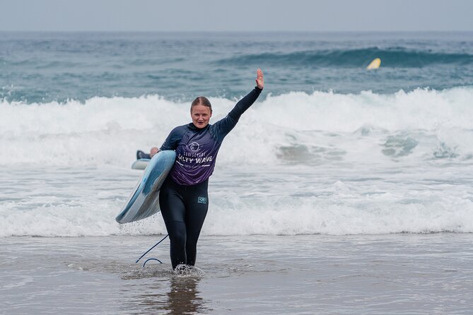 Surf Lessons in Lagos, Algarve - The wetsuit-and-briefing rhythm that makes the lesson click
