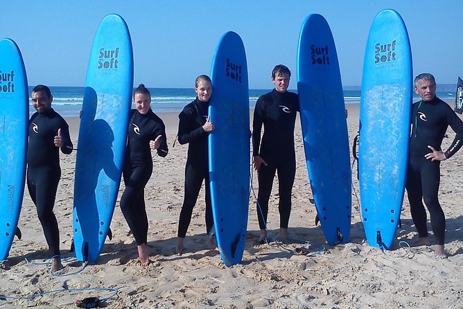 Surf lessons in the Algarve - What’s included for $90.70: gear, transport, insurance
