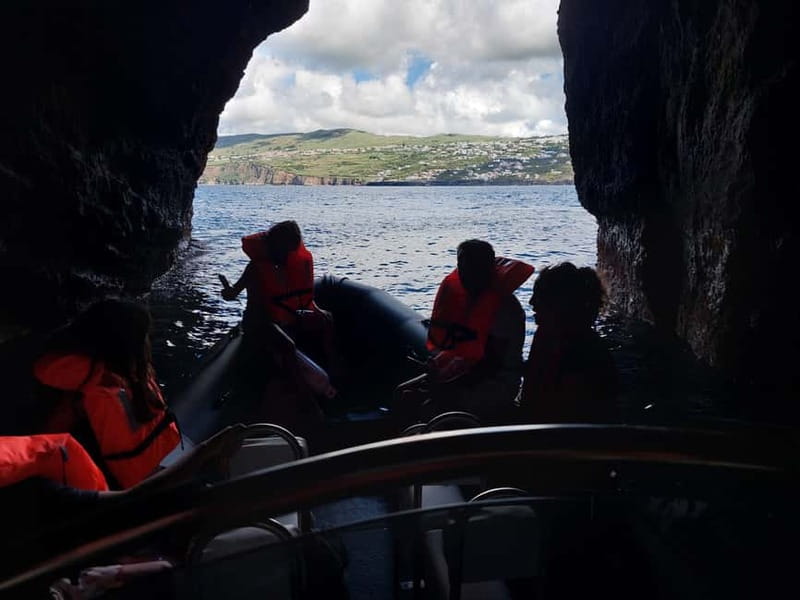 Terceira Island:Ilheus das Cabras -Boat Trip - São João Baptista fortress views from the water