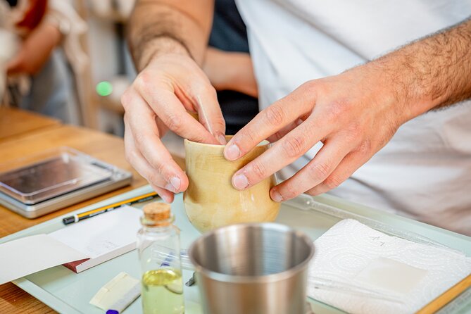 The Passing Vessel: Ceramic, Perfumery & Candle Workshop in Porto - Decorating a porcelain jar for the next participant
