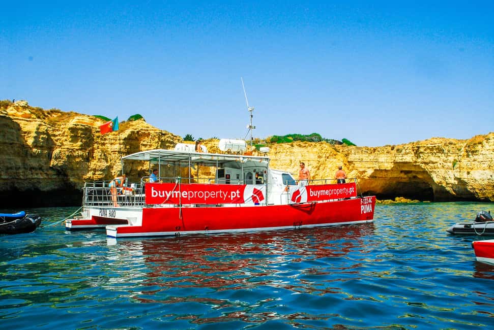 Vilamoura: Benagil Cave Boat Trip with Beach BBQ and Kayak - Dolphins: the bonus that can turn the day electric