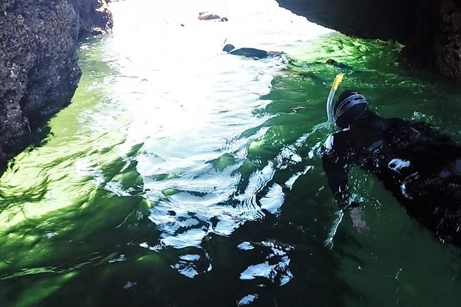 Visit Secret Caves, Hidden Beaches and Snorkel in Alvor, Portugal - Secret Caves, Sunlit Openings, and the Sea as the Connector