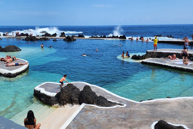 West 4x4 Experience: Skywalk, Porto Moniz Pools and Fanal Forest - Porto Moniz Natural Swimming Pools: the main swim moment