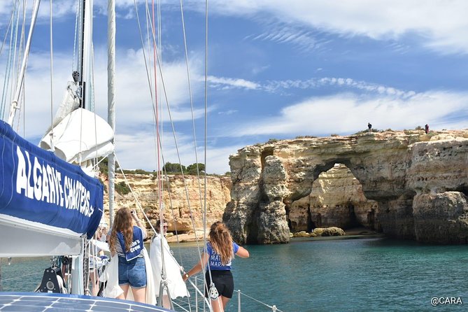 Yatch FINISMAR: 3hours Sailing to Benagil - The 3-hour route: Albufeira coast, Benagil rocks, and back again